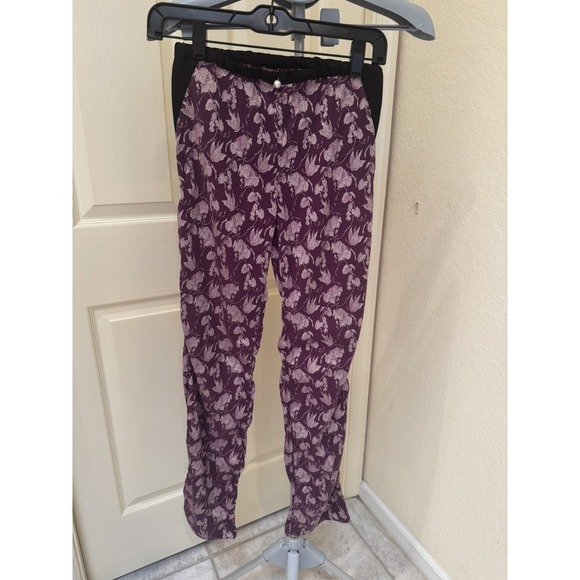 Voyage Pants - VOYAGE Invest in the Original Purple Floral Print Pants. Sz S